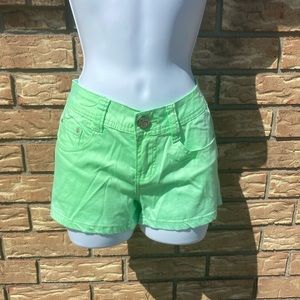 Neon Green Shorts sz 5 NWT